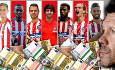 Nën epokën e Diego Simeones janë harxhuar 800 milionë euro nga Aletico Madridi për blerje – Joao Felix më i shtrenjti në histori