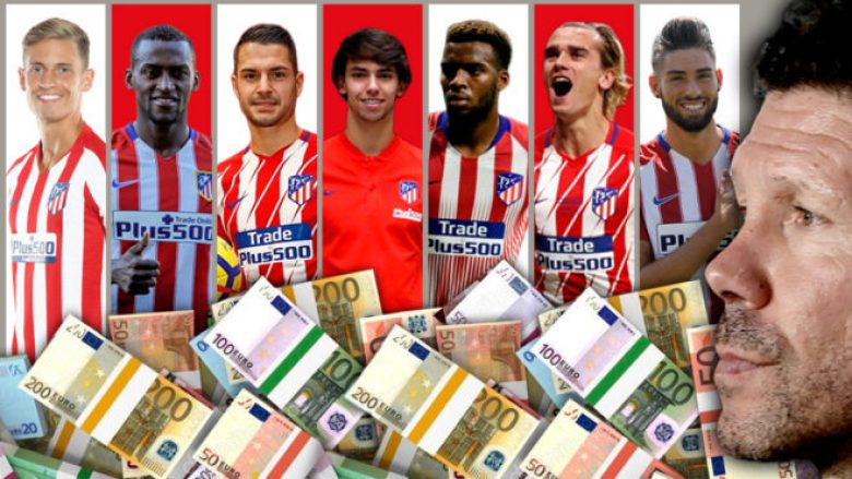Nën epokën e Diego Simeones janë harxhuar 800 milionë euro nga Aletico Madridi për blerje – Joao Felix më i shtrenjti në histori