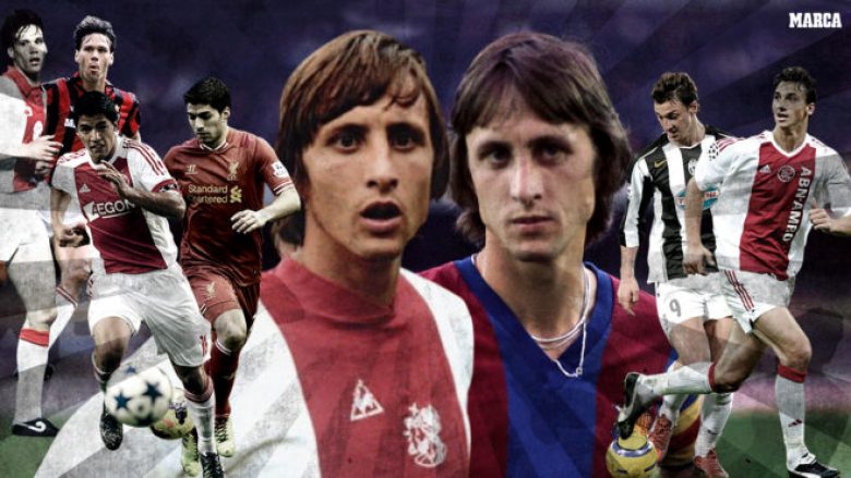 Që nga largimi i Johan Cruyff në Barcelonë në vitin 1973, Ajaxi ka shitur 25 lojtarë me shuma të mëdha