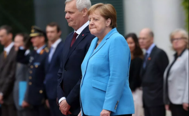 Angela Merkel përjeton dridhje të trupit për herë të tretë brenda tri javëve