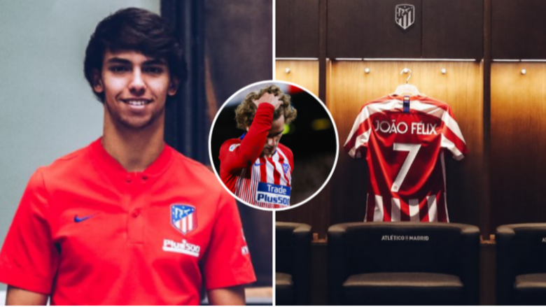 Joao Felix merr fanellën me Nr.7 të Antoine Griezmannit te Atletico edhe pse ky i fundit ende nuk është larguar