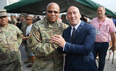 Festa e 4 Korrikut, Haradinaj feston në mes të marinsave amerikanë