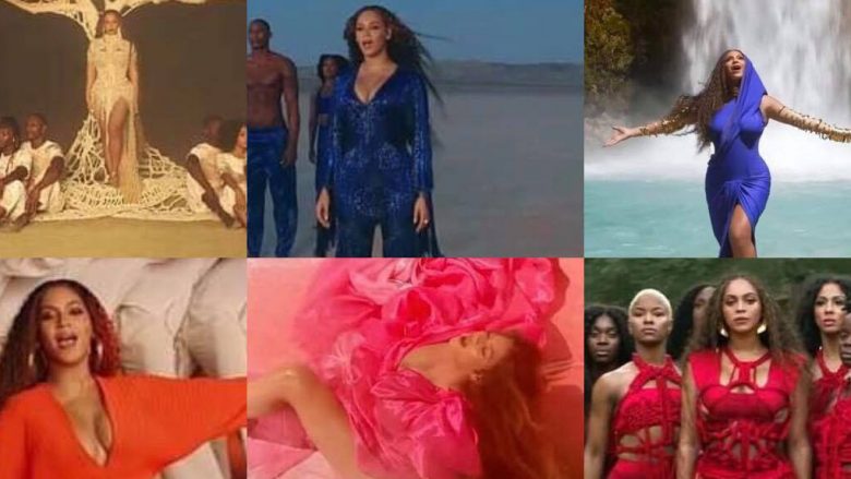 Beyonce rrëmben vëmendje me nëntë veshjet e ndryshme në klipin “Spirit”, të filmit “The Lion King”