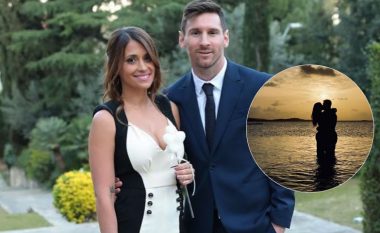 Messi dhe Antonela ndajnë një çast romantik nga pushimet