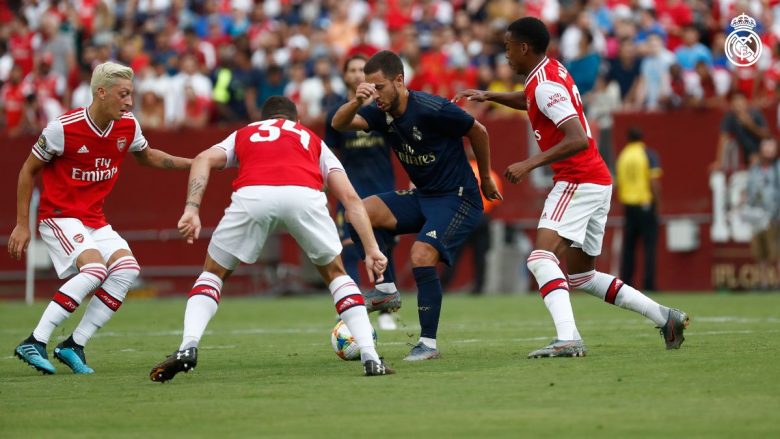 Penallti, kartonë të kuq dhe katër gola: Reali fiton fal 11-metërshave kundër Arsenalit