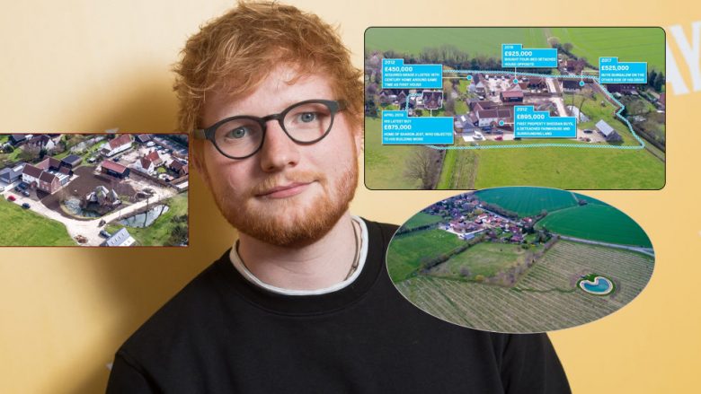 Pronat në vlerë mbi katër milionë euro që i ka blerë Ed Sheeran për të anashkaluar problemet me fqinjët