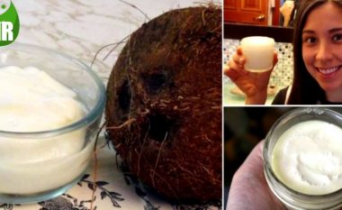 Përzieni vajin e kokosit me sodë buke për një fytyrë të pastër