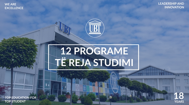 UBT-së i akreditohen 12 programe të reja, bëhet institucioni me më së shumti programe studimi të akredituara në Kosovë