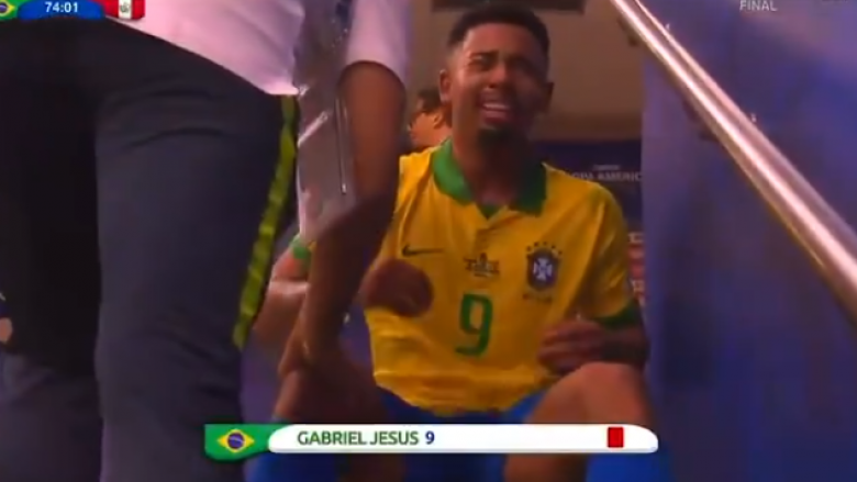 Gabriel Jesus shpërtheu në lot pas përjashtimit nga finalja e Kupës së Amerikës