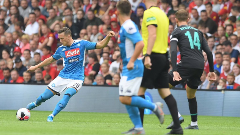 Napoli fiton me rezultat bindës ndaj Liverpoolit, minuta pati edhe për Hysajn