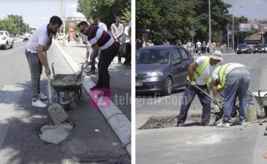 Komuna e Prishtinës i bën “konkurrencë” aksionit të të rinjve të PDK-së “3 Zall, 1 Cement”