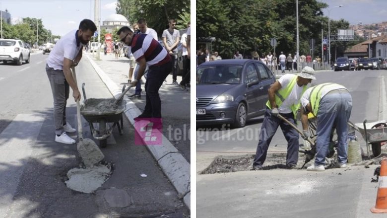 Komuna e Prishtinës i bën “konkurrencë” aksionit të të rinjve të PDK-së “3 Zall, 1 Cement”