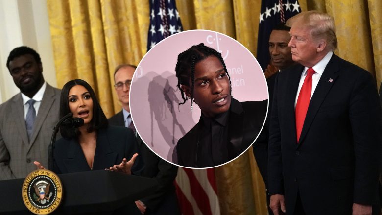 Kim Kardashian dhe Kanye West po lobojnë te Donald Trumpi për lirimin e reperit ASAP nga paraburgimi
