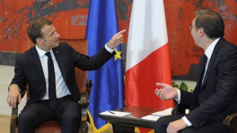 Macron takim ‘kokë më kokë’ me Vuçiqin