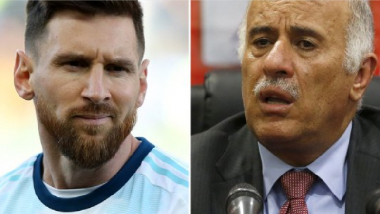 Presidenti i Federatës së Futbollit të Palestinës përjashtohet nga futbolli shkaku i komenteve të bëra ndaj Messit