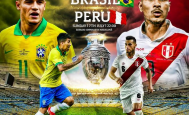 Formacionet zyrtare të finales së Kupës së Amerikës ndërmjet Brazilit dhe Perusë