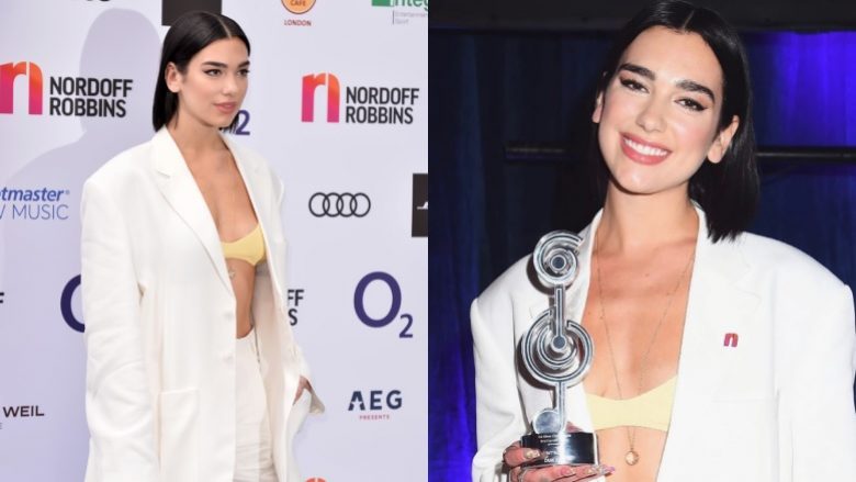 Dua Lipa paraqitet me shumë stil në “02 Silver Clef Awards”, fiton çmimin ‘Artistja më e mirë femër’