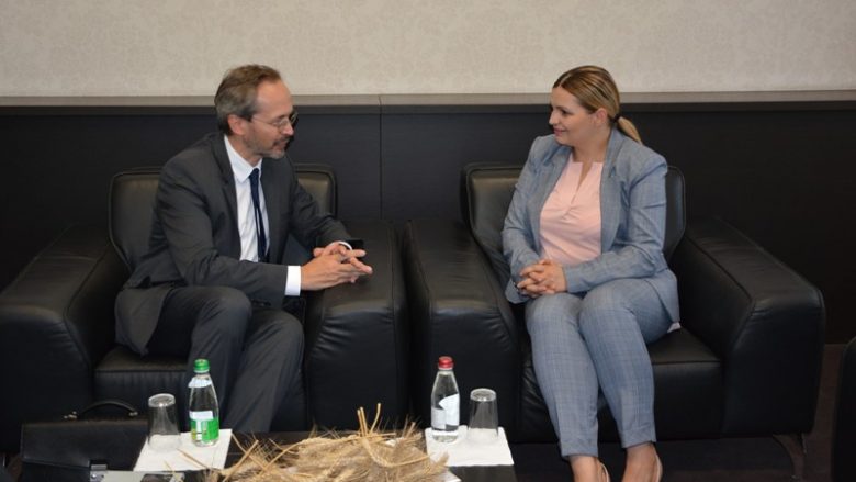 Ministrja Ziviq takoi ambasadorin e Austrisë në Prishtinë, Gernot Pfandler