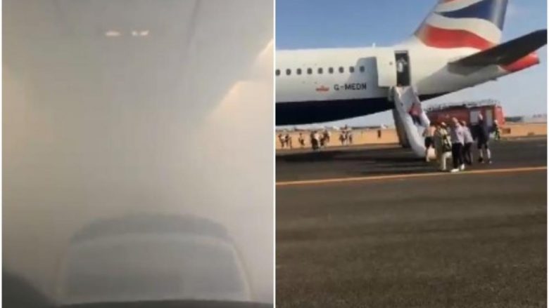 Dramë gjatë udhëtimit me aeroplan Angli-Spanjë, piloti detyrohet të bëjë ulje emergjente – fluturakja mbushet me tym