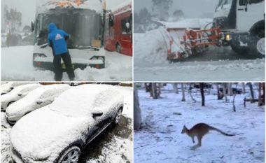 Derisa Evropa “po piqet” nga i nxehti, Australinë e mbulon bora