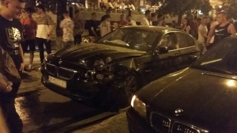 Aksident zinxhiror në Shkup, ka të lënduar