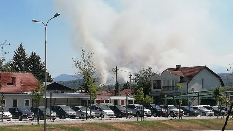 Zjarri në Pintija është ende aktiv