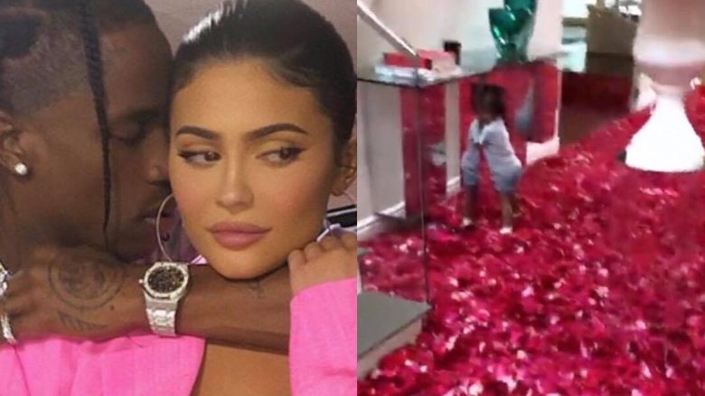 Shtëpia e Kylie Jenner mbulohet me trëndafila për ditëlindjen e 22-të