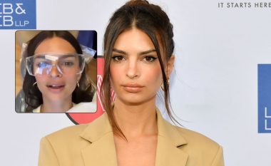 Emily Ratajkowski publikon një video, ku shfaqet me buzë të deformuar