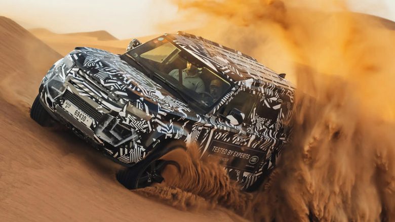 Land Rover Defender u testua edhe nëpër shkretëtirat e Dubait