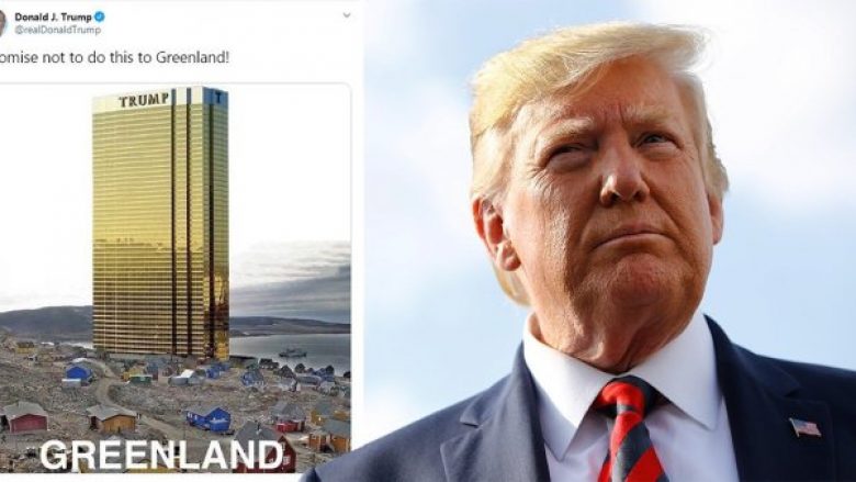 “Unë nuk do ta bëj këtë!”: Publikon foton e hotelit të tij, Trump vjen me një shaka rreth “blerjes së Greenlandës”