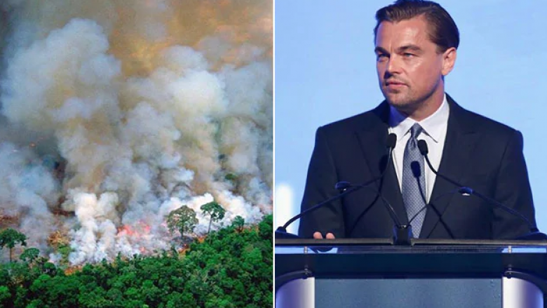 Leonardo DiCaprio dhuron 5 milionë dollarë për shuarjen e zjarreve në Amazonë