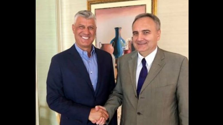Thaçi takon ambasadorin italian: Jemi mirënjohës për mbështetjen e vazhdueshme të Italisë për shtetin e Kosovës