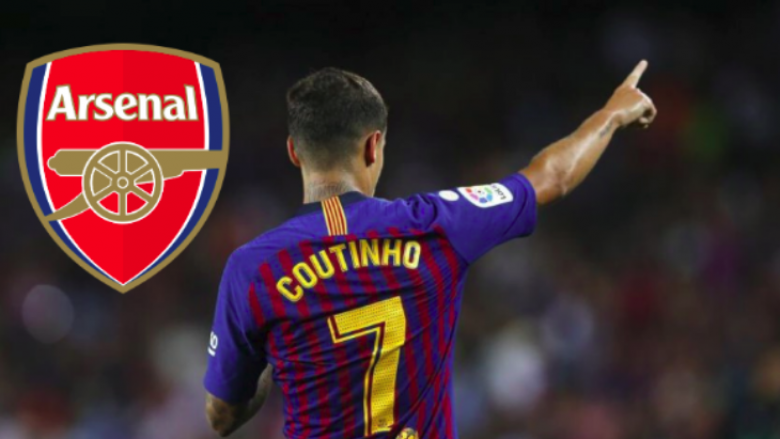 L’Equipe: Arsenali arrin marrëveshje me Barcelonën për huazimin e Coutinhos