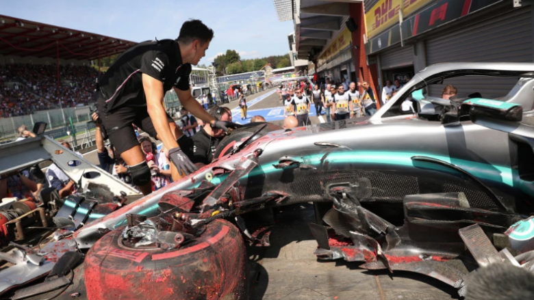 Hamilton pëson aksident të rëndë në çmimin e madh të Belgjikës