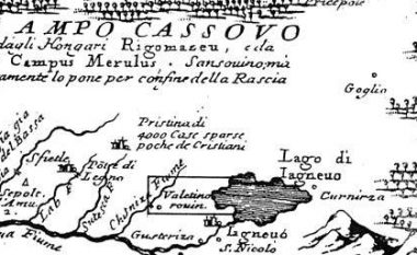 Harta e Kosovës e vitit 1689