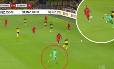 Neuer vazhdon me daljet e tij deri në gjysmë të fushës, por ‘shpëtoi’ për pak në finale ndaj Dortmundit