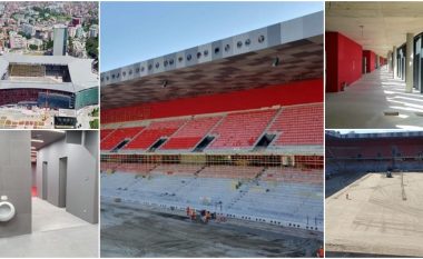 Stadiumi kombëtar drejt përfundimit, kryeministri Rama publikon foto nga brenda impiantit të ri