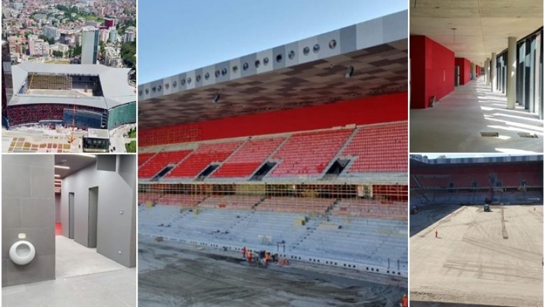 Stadiumi kombëtar drejt përfundimit, kryeministri Rama publikon foto nga brenda impiantit të ri