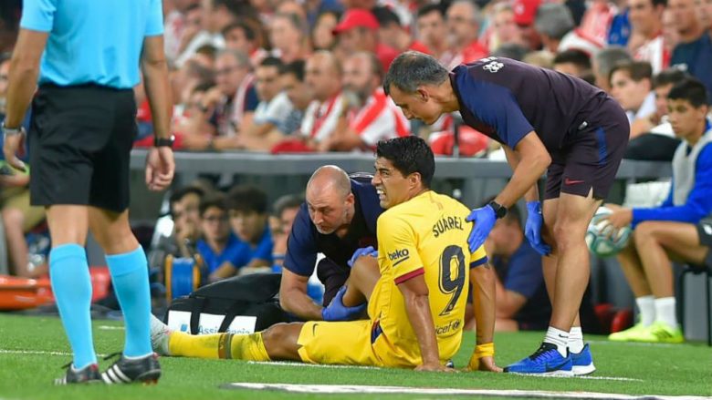 Barcelona konfirmon se Suarez ka lëndim në muskul