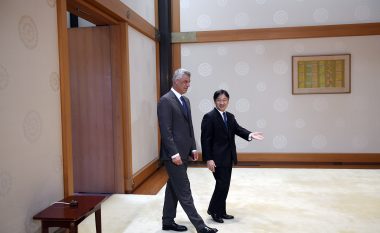 Thaçi pritet nga Perandori Naruhito, i shpreh mirënjohjen për përkrahjen që Japonia ka dhënë gjatë dhe pas luftës në Kosovë