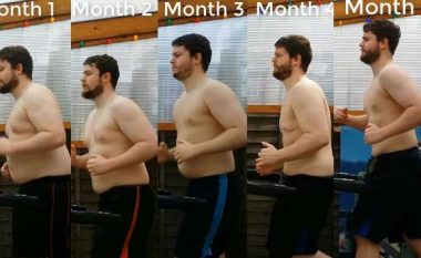 Për shtatë muaj vrapoi nga 50 minuta në ditë, humbi 22 kilogramë – filmoi gjithë procesin e dobësimit