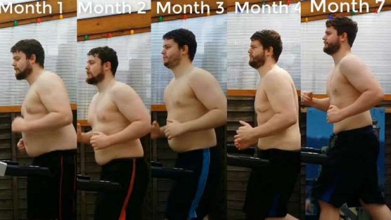 Për shtatë muaj vrapoi nga 50 minuta në ditë, humbi 22 kilogramë – filmoi gjithë procesin e dobësimit