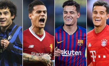 Philippe Coutinho bëhet njëri nga nëntë lojtarët që kanë arritur të shënojnë gol në të katër ligat kryesore të Evropës