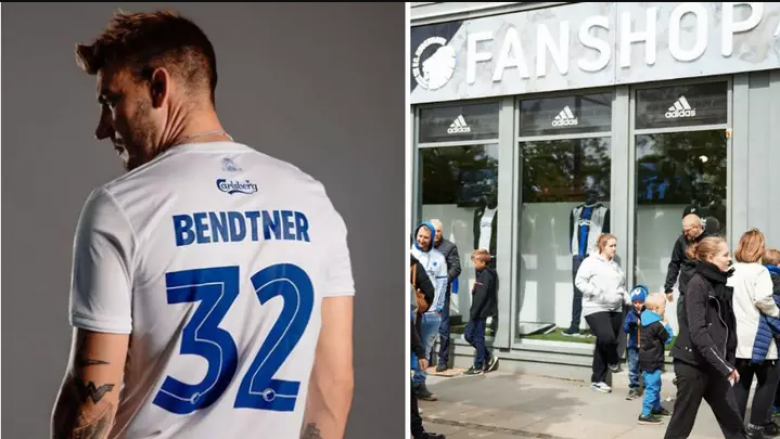 Efekti i transferimit të ‘mbretit’ Bendtner, Copenhagen shet të gjitha fanellat brenda 17 orësh