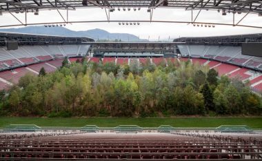 Brenda stadiumit u mbollën 300 drunj, pjesë e një projekti për ngritjen e vetëdijes mbi ambientin