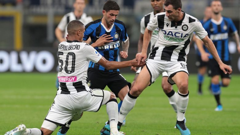 Tri fitore rresht për Interin, mposht Udinesen dhe ngjitet në krye