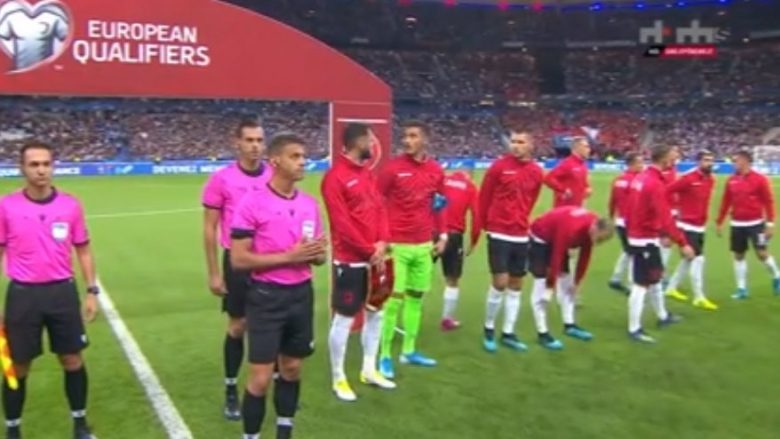 Gafë e rrallë, francezët ngatërrojnë himnin kombëtar dhe Shqipëria nuk fillon ndeshjen