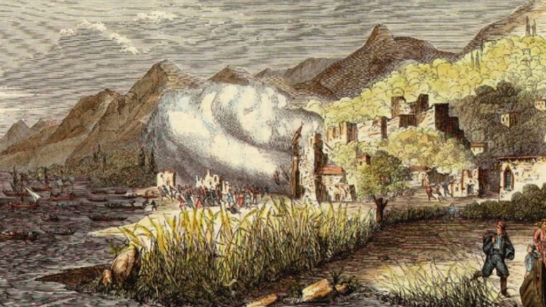 Gravurë nga tërmeti i vitit 1851