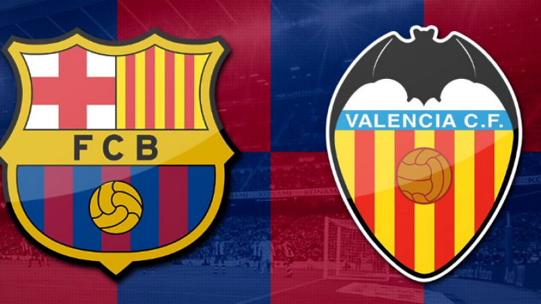 Barcelona – Valencia, formacionet zyrtare të derbit të javës në La Liga