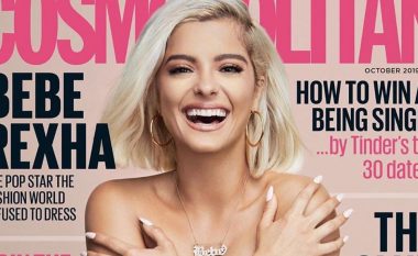 Bebe Rexha pozon gjysmë e zhveshur për kopertinën e “Cosmopolitan”